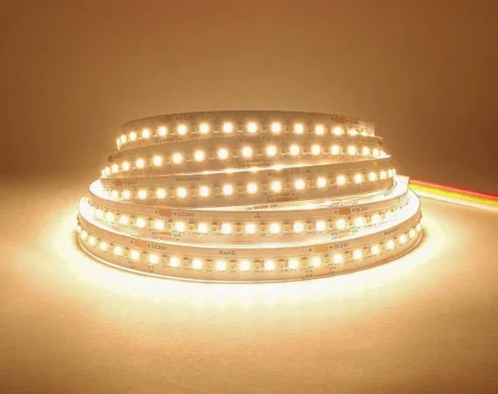Taśma LED 24V CCT Ciepło-Zimna 2700K-5700K 288LED 14,4W CRI90 R00V8HC